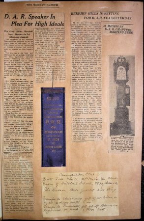 Newspaper reports of State Conference at Benton Harbor, September, 1924.